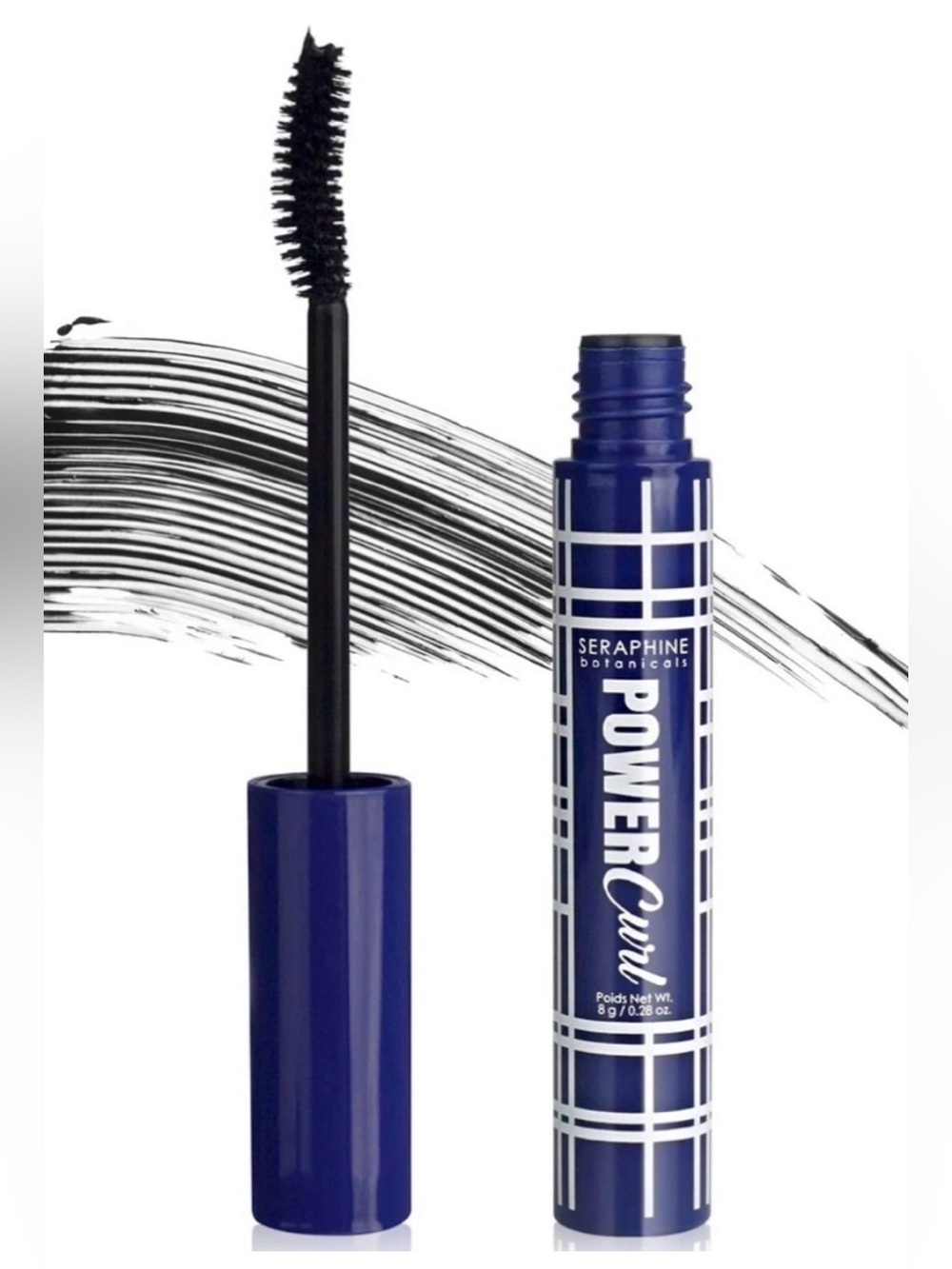 SERAPHINE BOTANICALS Power Curl Mascara in Jet Black ~ SEALED AND FULL SIZE